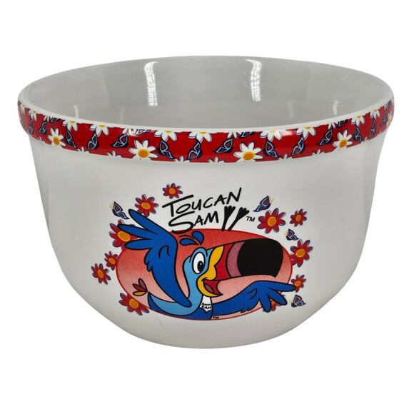 KELLOGG TOUCAN SAM THEMED CEREAL CERAMIC BOWL - COLORFUL & FUN! - Picture 1 of 6